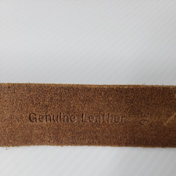 Vintage men genuine TIMBERLAND tan‎ leather belt size 36 - Picture 11 of 14
